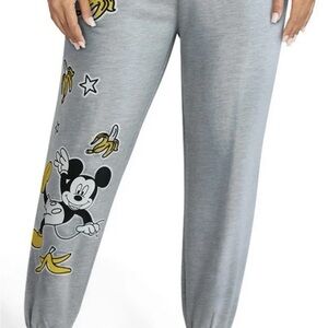 Gray Mickey Mouse Jogger Pants